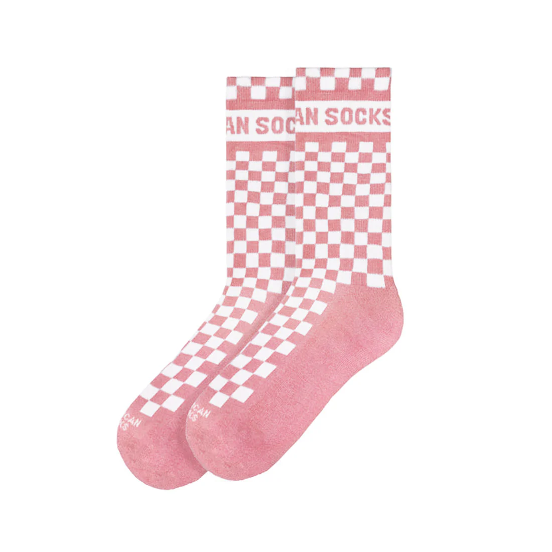 American Socks Checkerboard - Pink - Mid High - Image 2