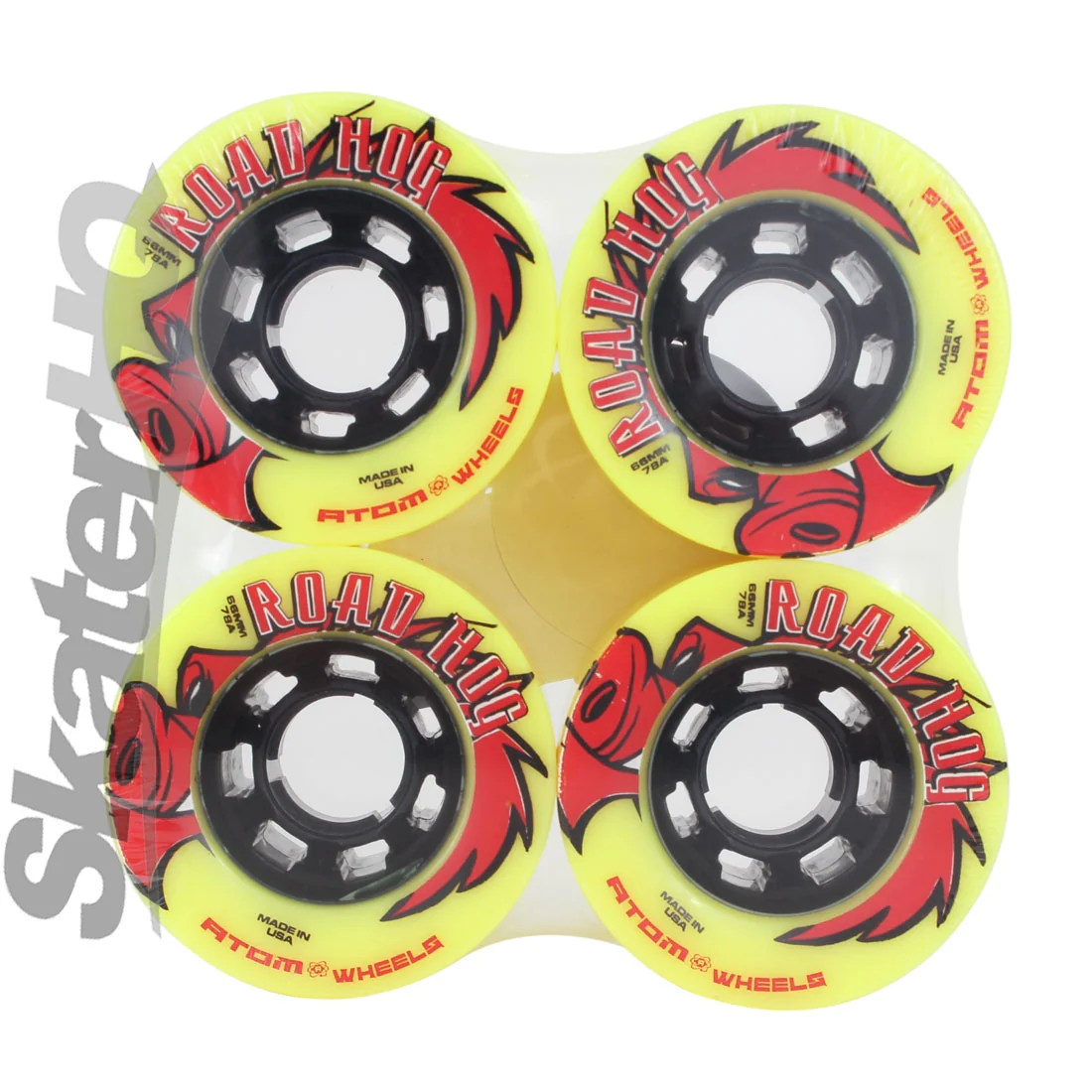 Atom Road Hog Quad 66x38mm/78a 4pk - Yellow - Image 3