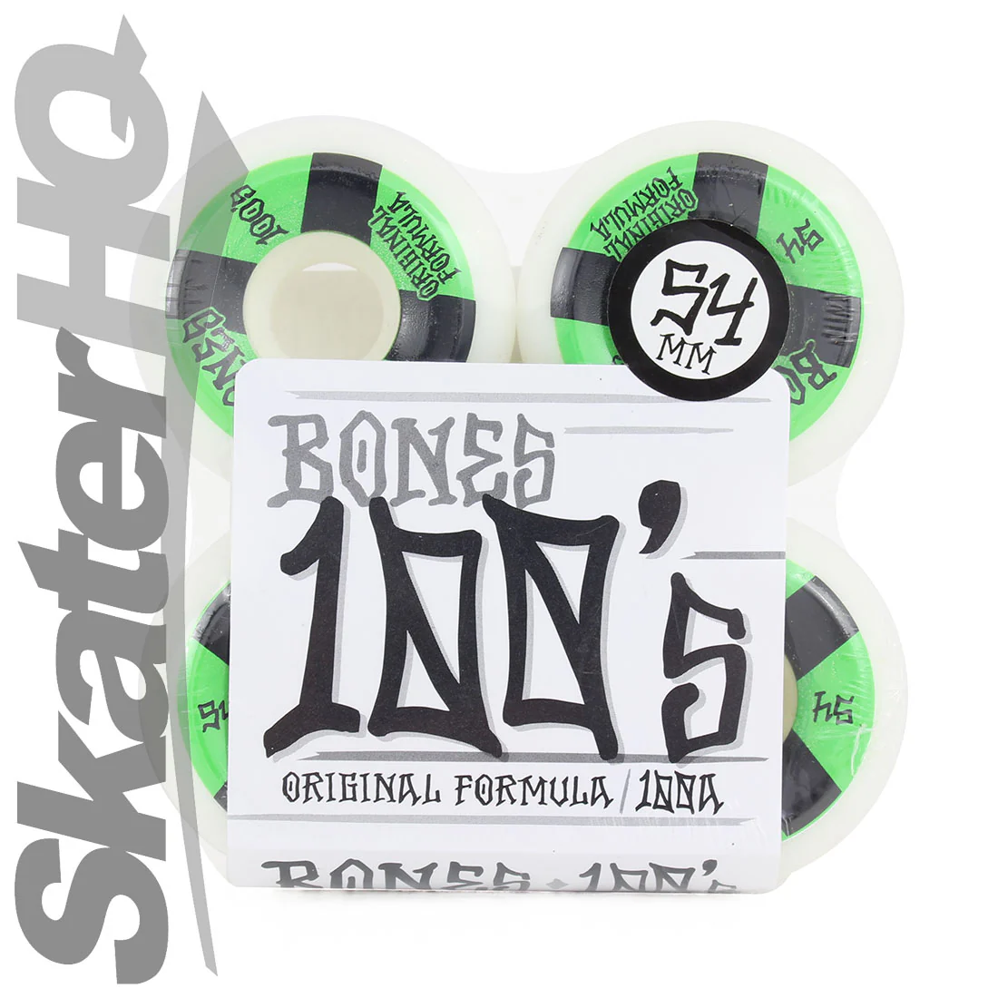 Bones OG 100s V5 Sidecut 54mm - White/Green - Image 2