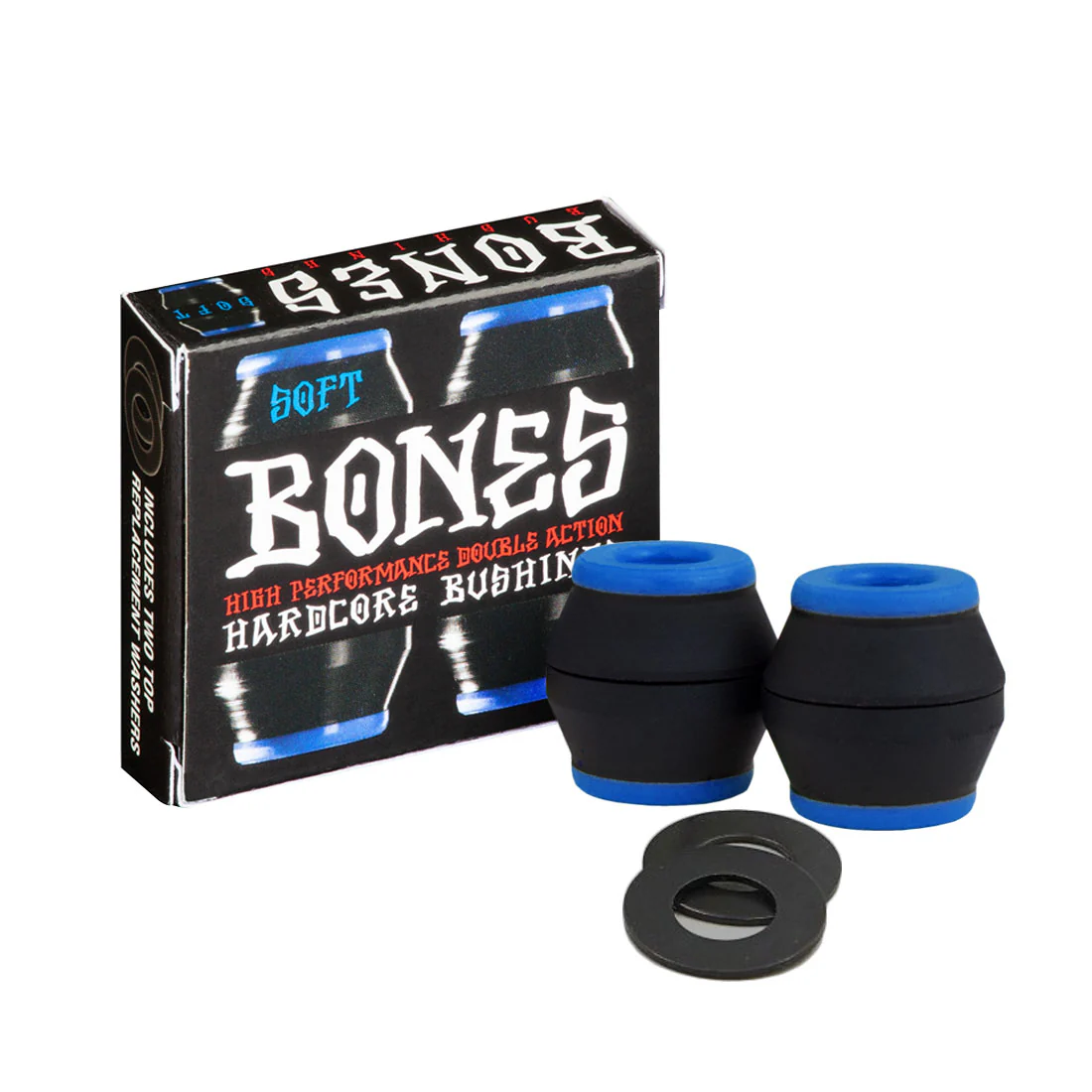Bones Hardcore Conical Bushings 4pk - Black - Image 2