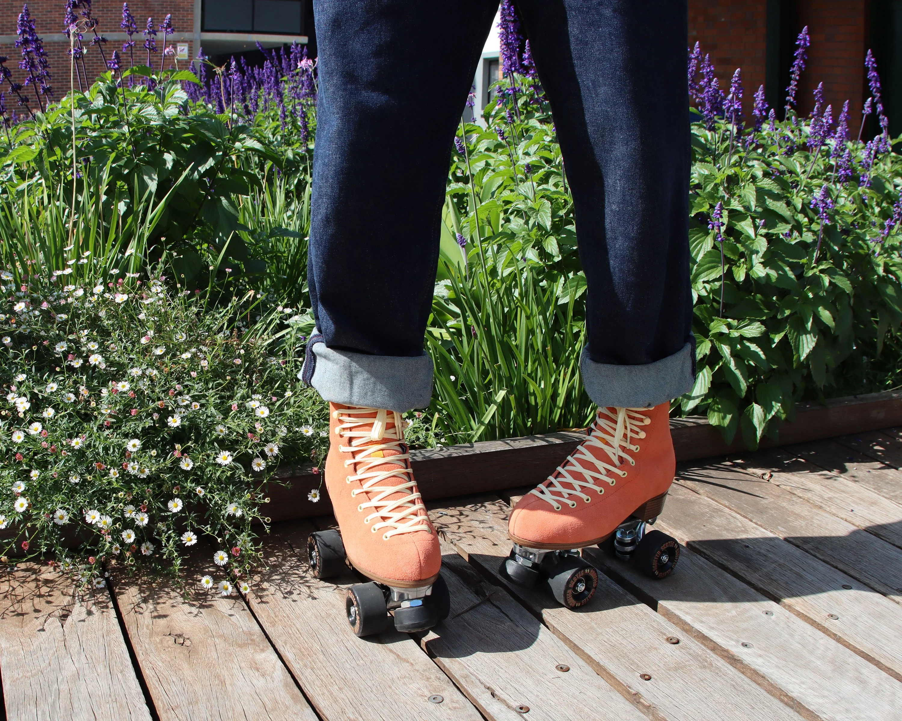 Chuffed Wanderer Skates Peach Pink - Image 3