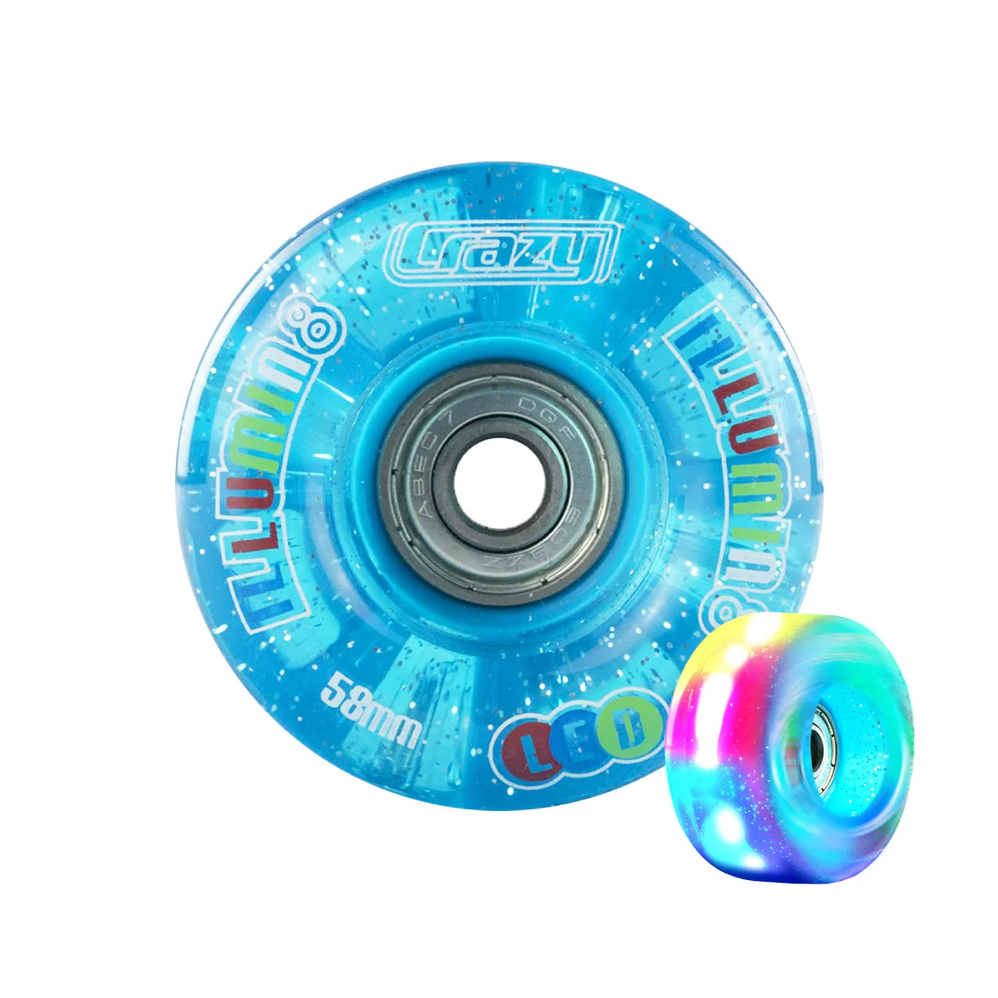 Crazy Illumin8 LED 58mm Quad Wheels 2pk - Image 5