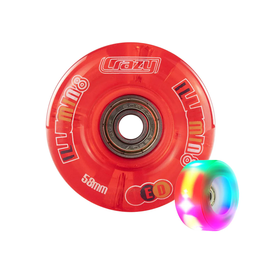 Crazy Illumin8 LED 58mm Quad Wheels 2pk - Image 8
