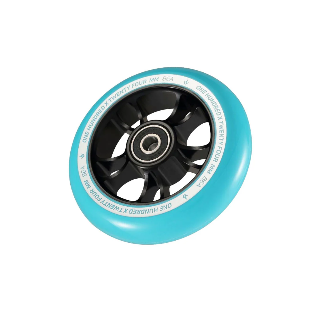 Envy 100mm Wheel - Teal/Black - Image 2