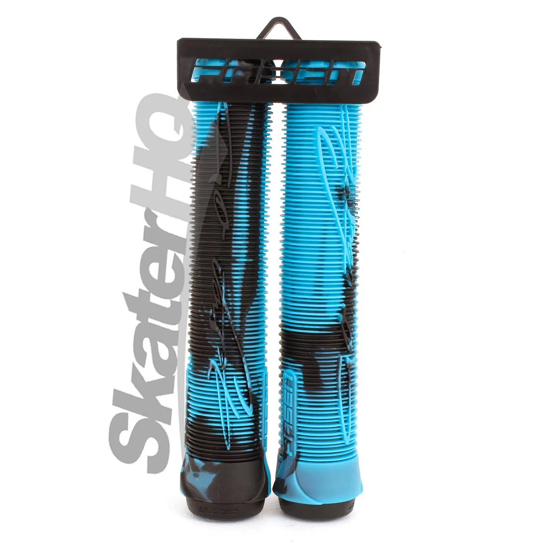 Fasen Go Fast Handle Grips - Black/Teal