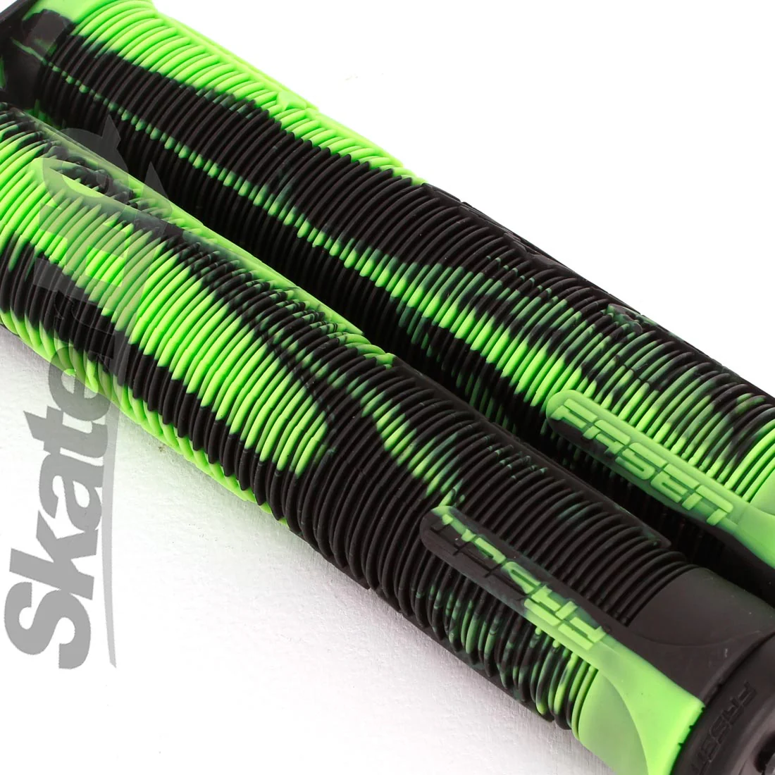 Fasen Go Fast Handle Grips - Black/Green - Image 3