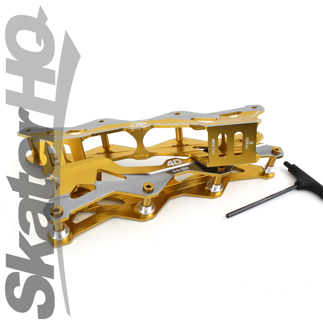 FR 4D Rockered Frame 243mm - Gold - Image 2