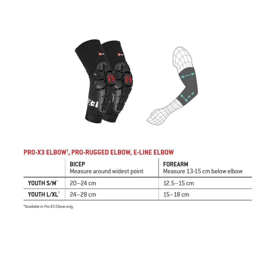 G-Form Pro-X3 Elbow - Youth - Image 3