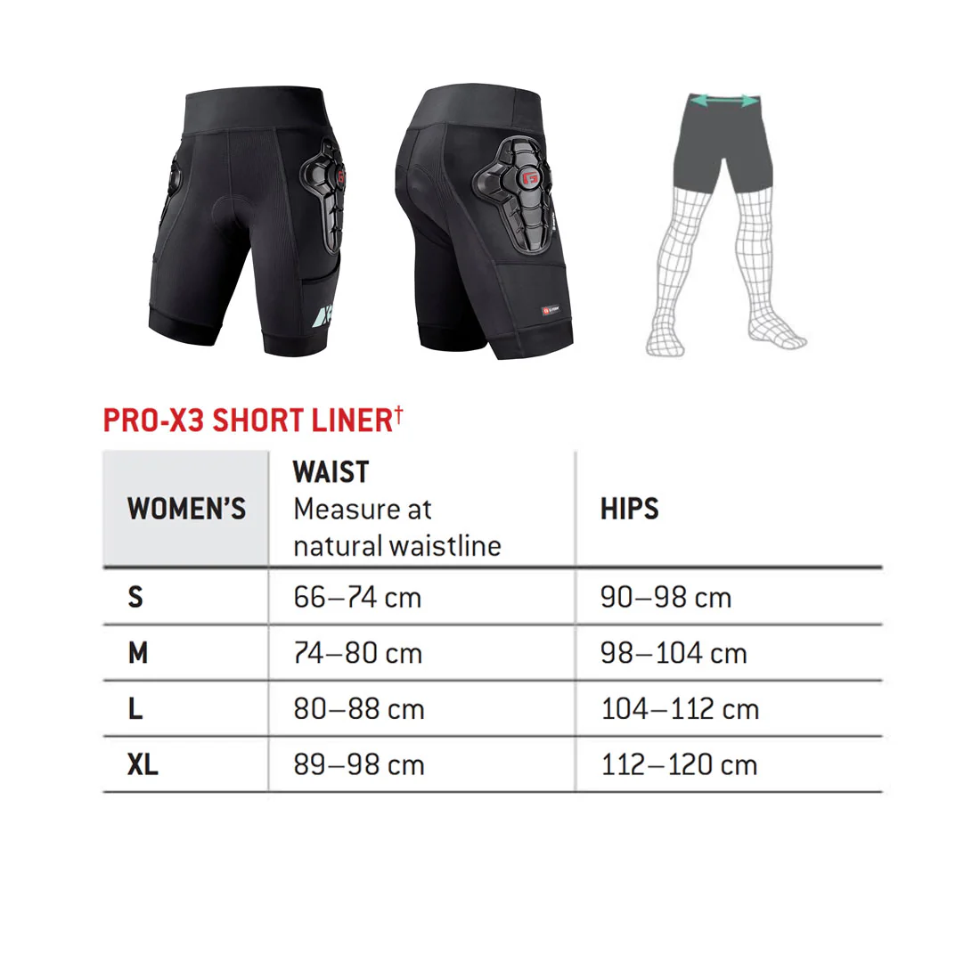 G-Form Pro-X3 Short Liners - Womens - Image 4