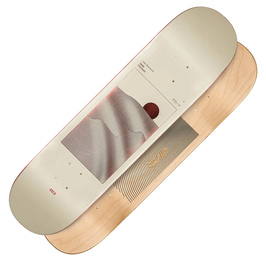 Globe G2 Parallel 8.0 Deck - Off-White Foil/Horizon