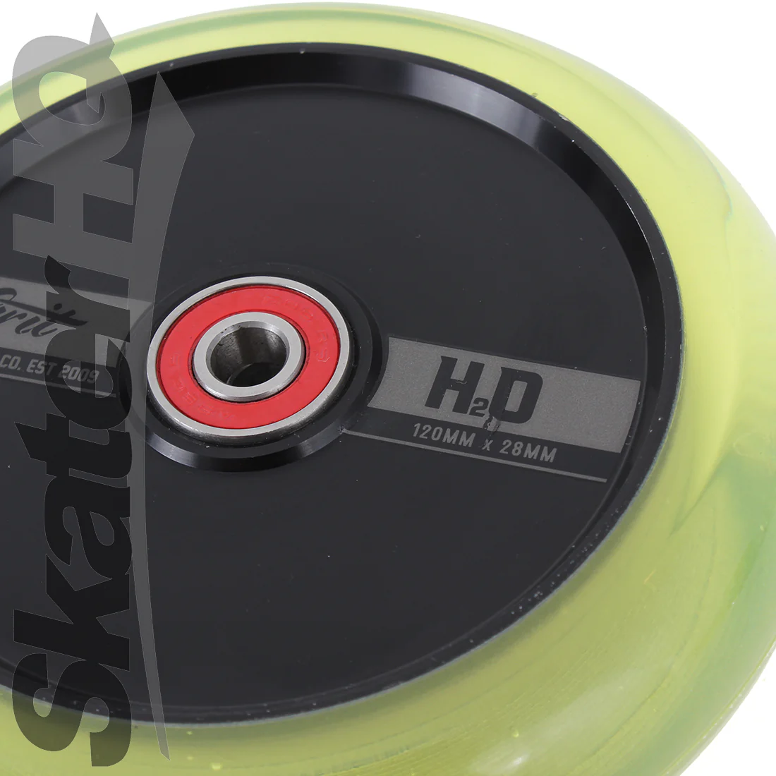 Grit H2O 120x28mm Wheel - Black/Clear Yellow - Image 3