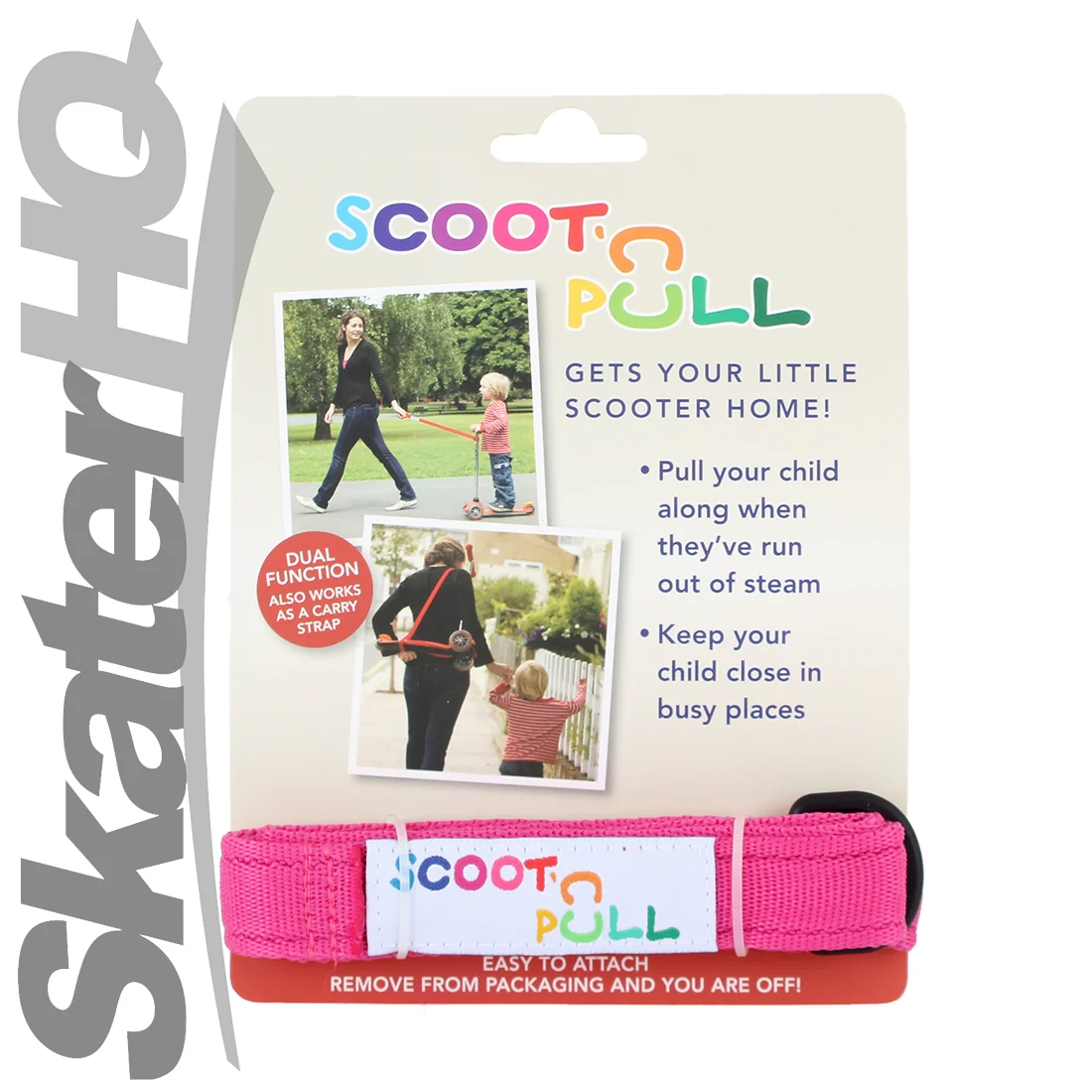 Micro Scoot-N-Pull Scooter Strap - Pink - Image 3