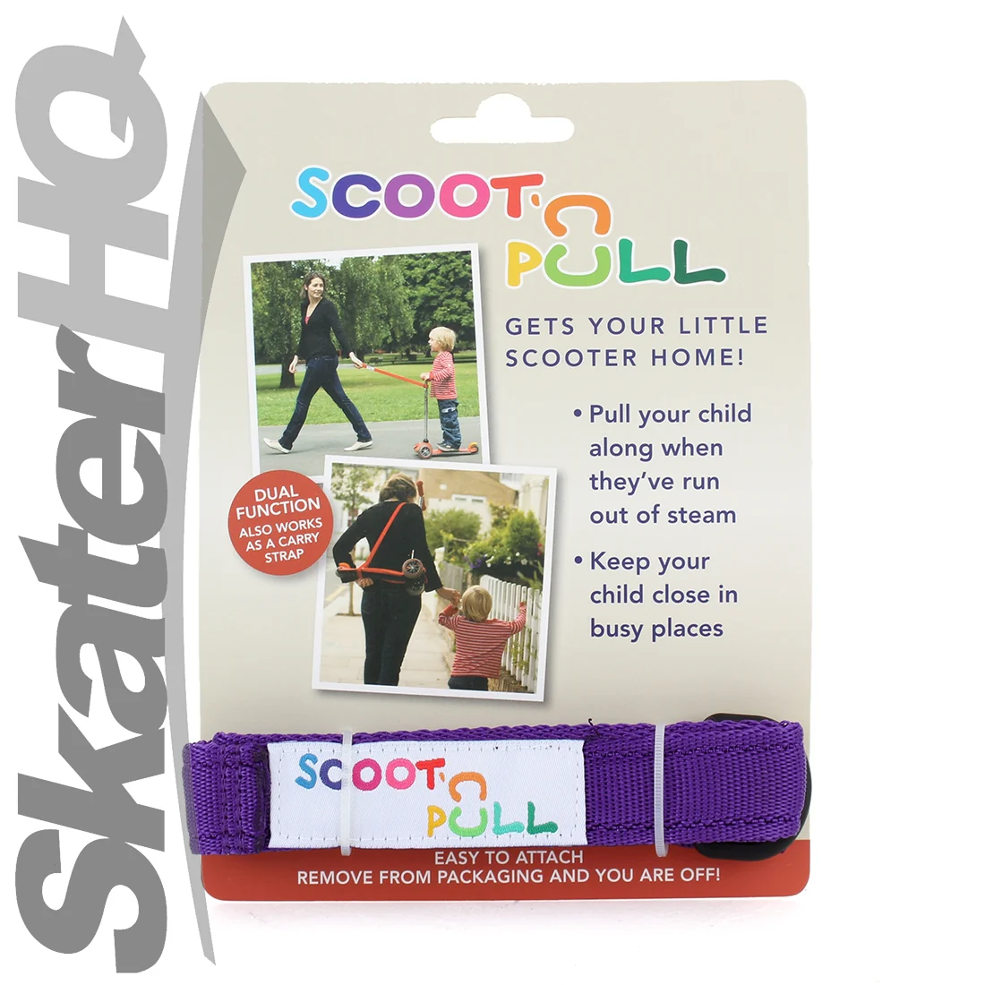 Micro Scoot-N-Pull Scooter Strap - Purple - Image 3
