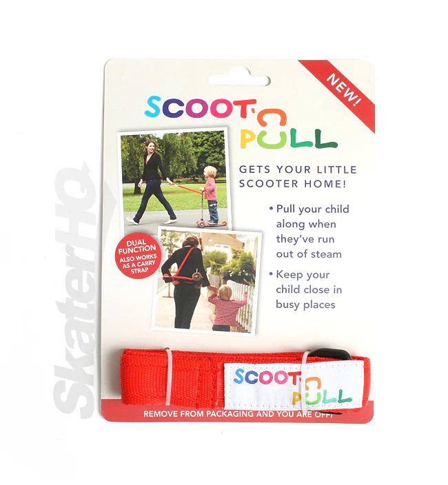Micro Scoot-N-Pull Scooter Strap - Red
