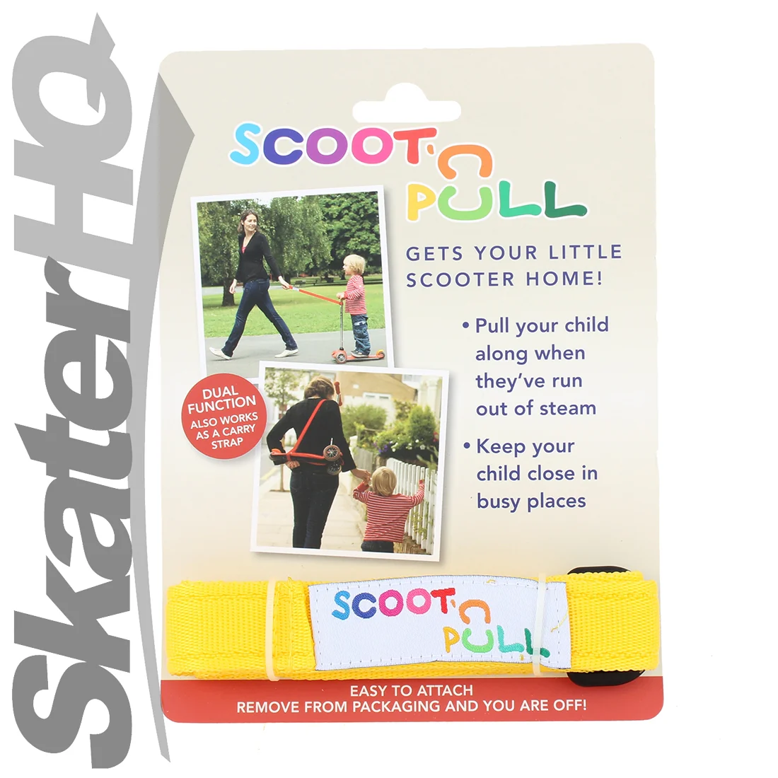 Micro Scoot-N-Pull Scooter Strap - Yellow - Image 3
