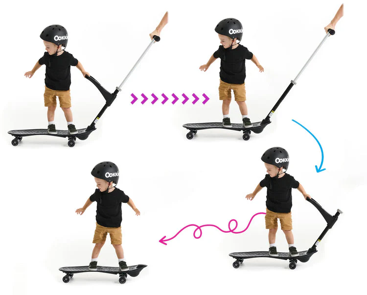 Ookkie Learner Skateboard - Pink - Image 5