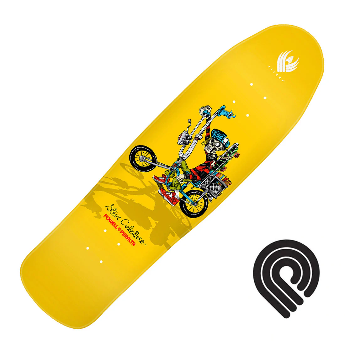 Powell Peralta Flight Cab Chopper Bike 8.9 Deck - Yellow