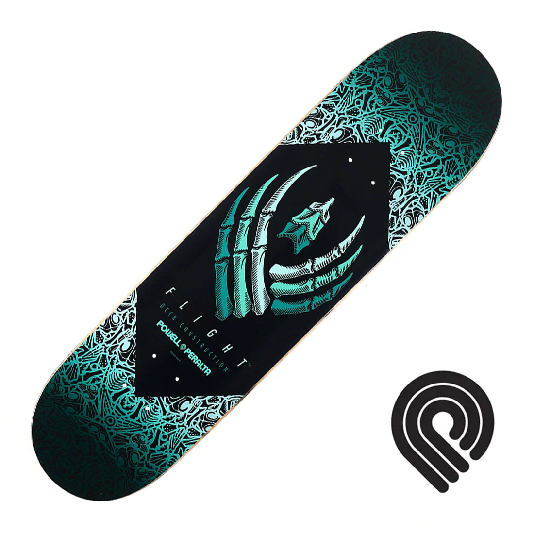 Powell Peralta Flight Bones 8.25 Deck - Teal