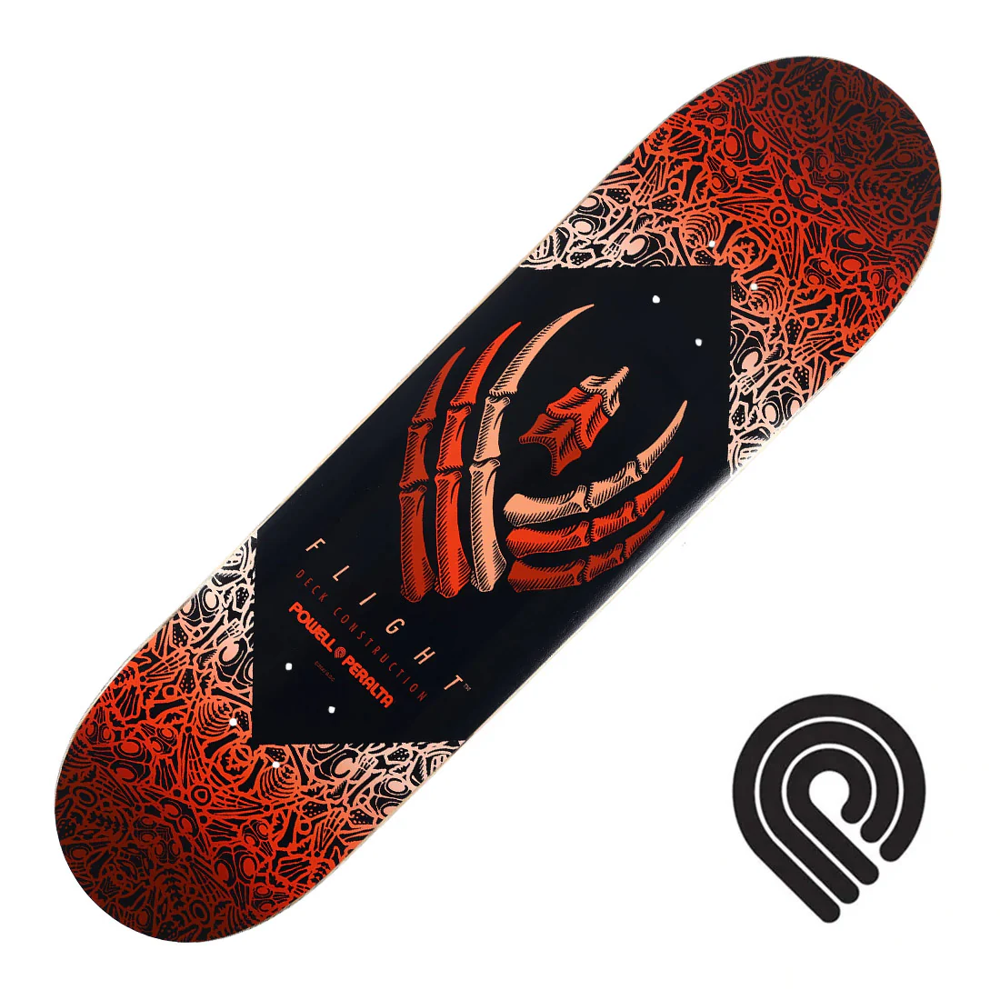 Powell Peralta Flight Bones 8.5 Deck - Orange