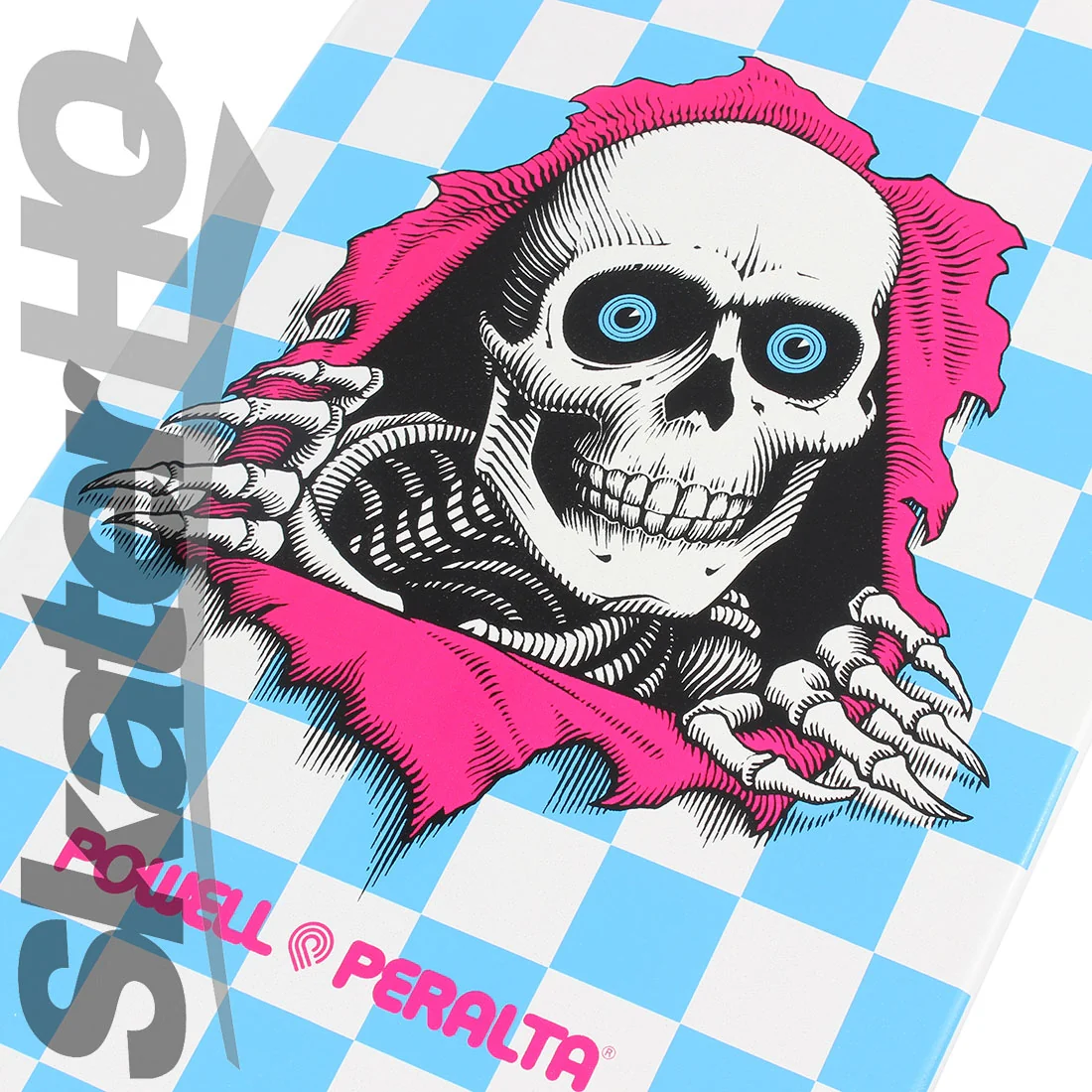 Powell Peralta OG Ripper 10.0 Deck - Blue Checkered - Image 3