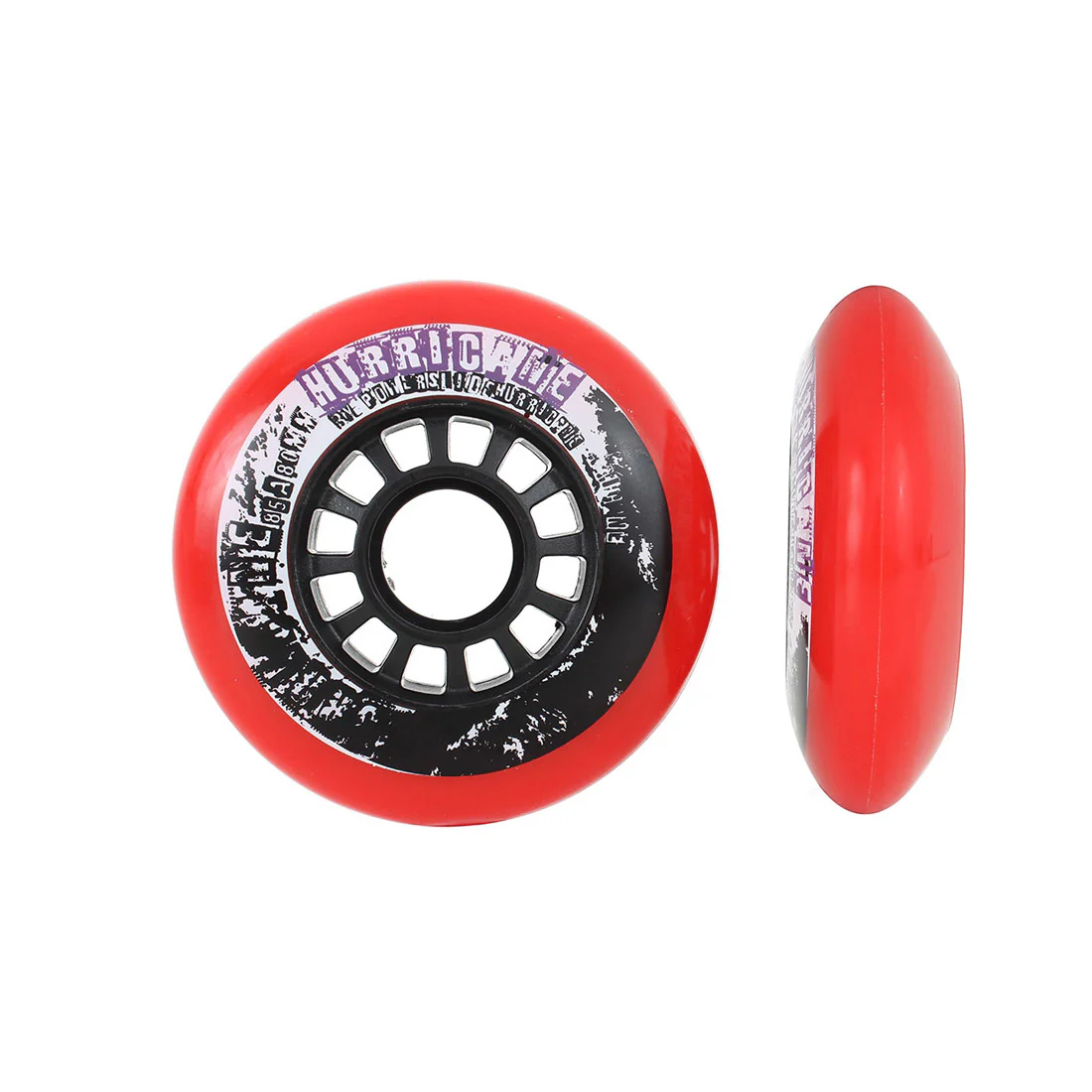 Powerslide Hurricane Wheels 4pk - Red - Image 3