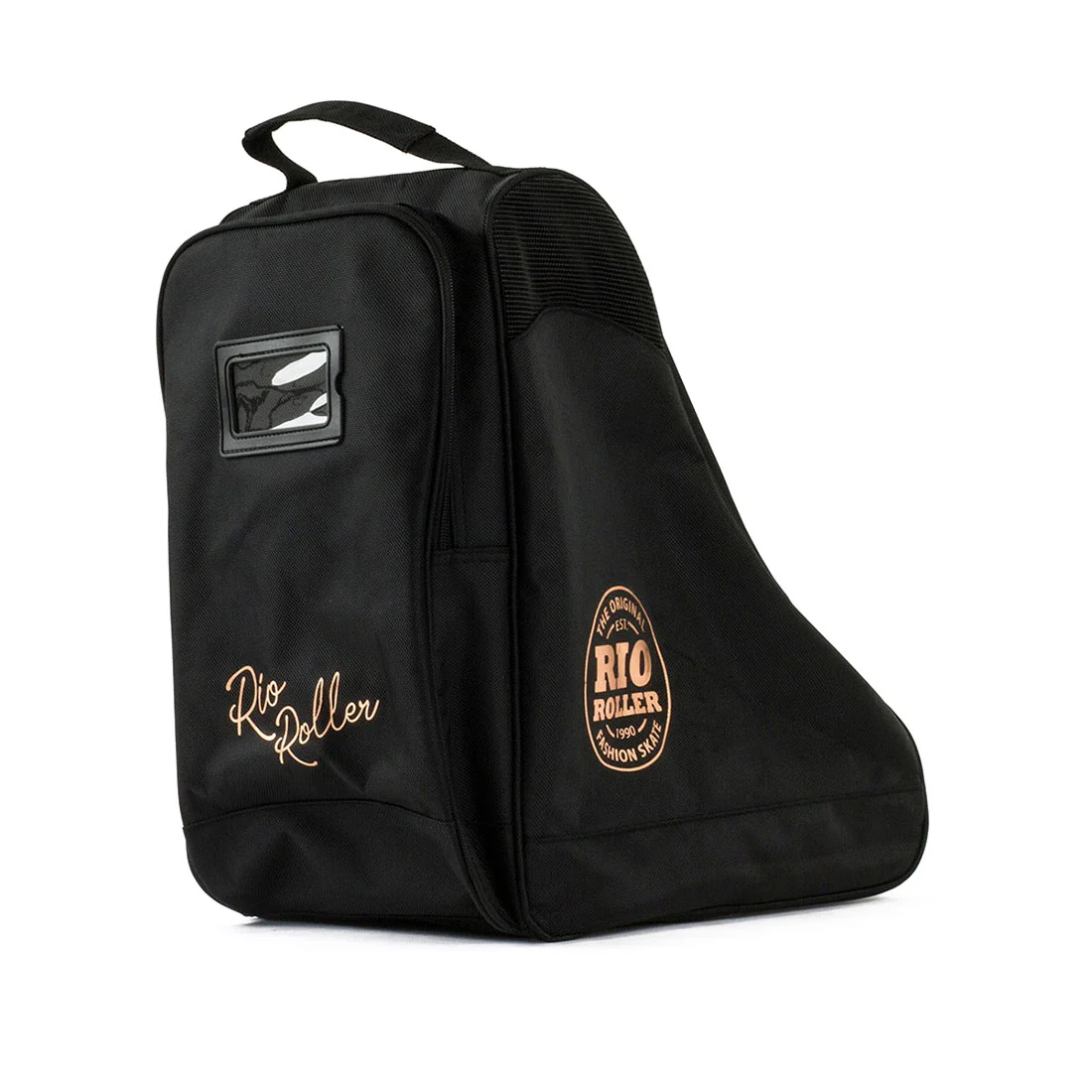 Rio Roller Skate Bag - Black/Rose Gold - Image 3