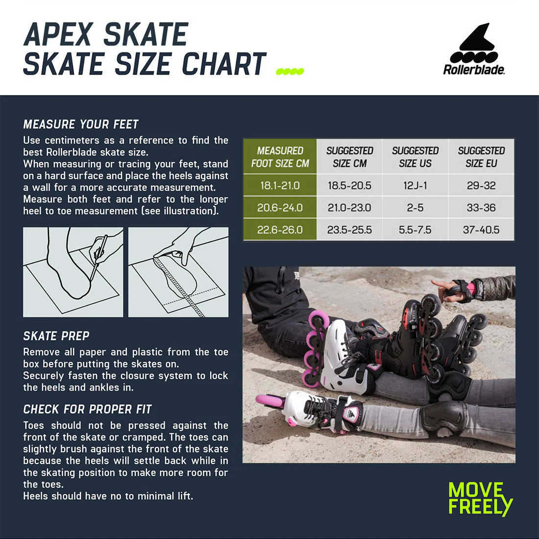 Rollerblade Apex Adjustable Inline Skate Black/Yellow - Image 8