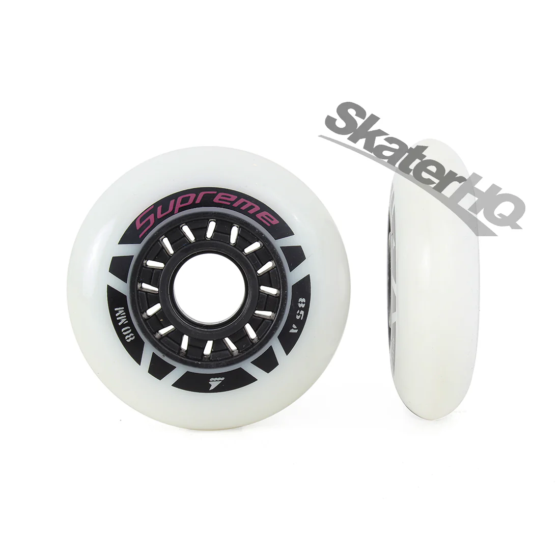 Rollerblade Supreme 80mm/85a 8pk - White/Black