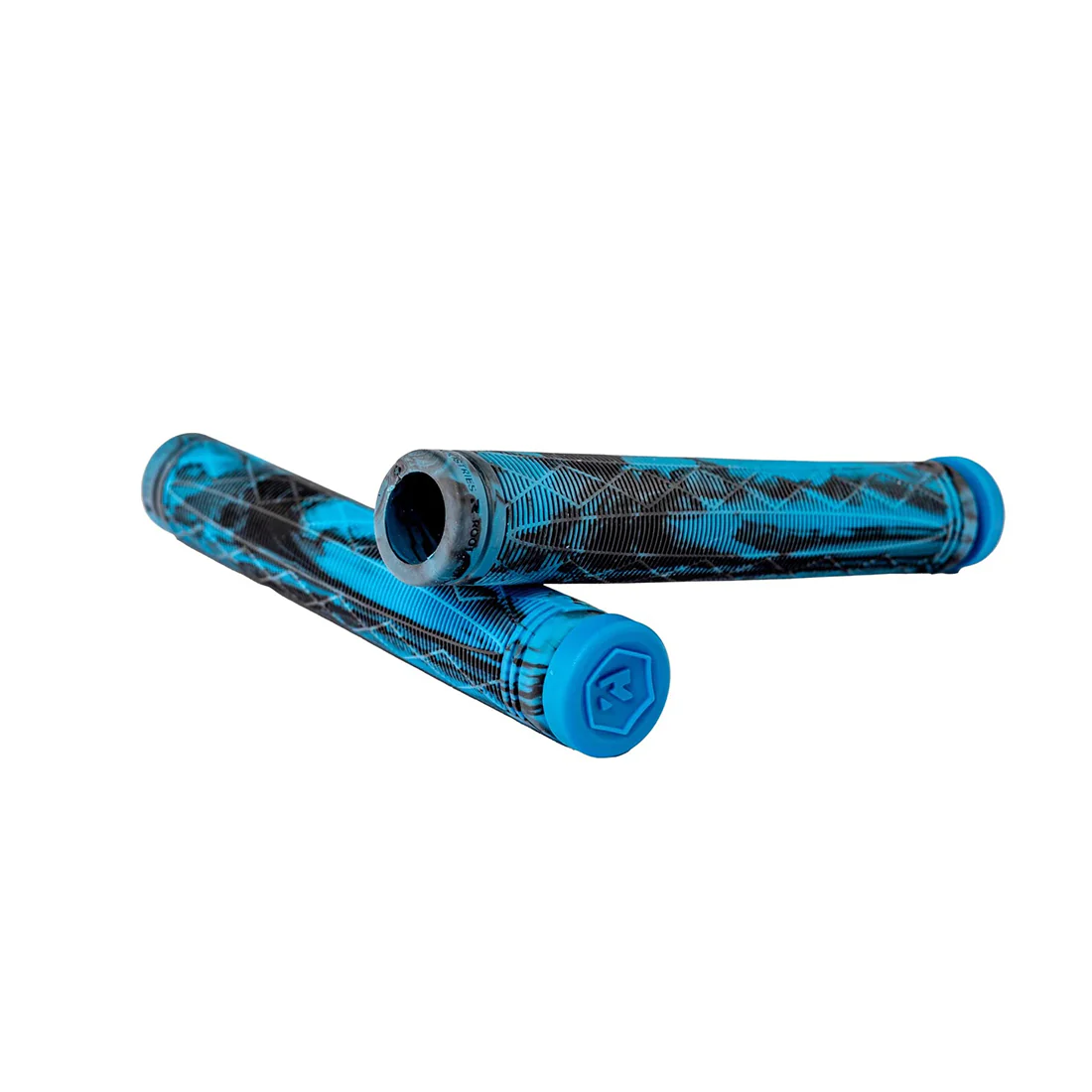 Root Industries Fractal Grips - Black/Blue - Image 2