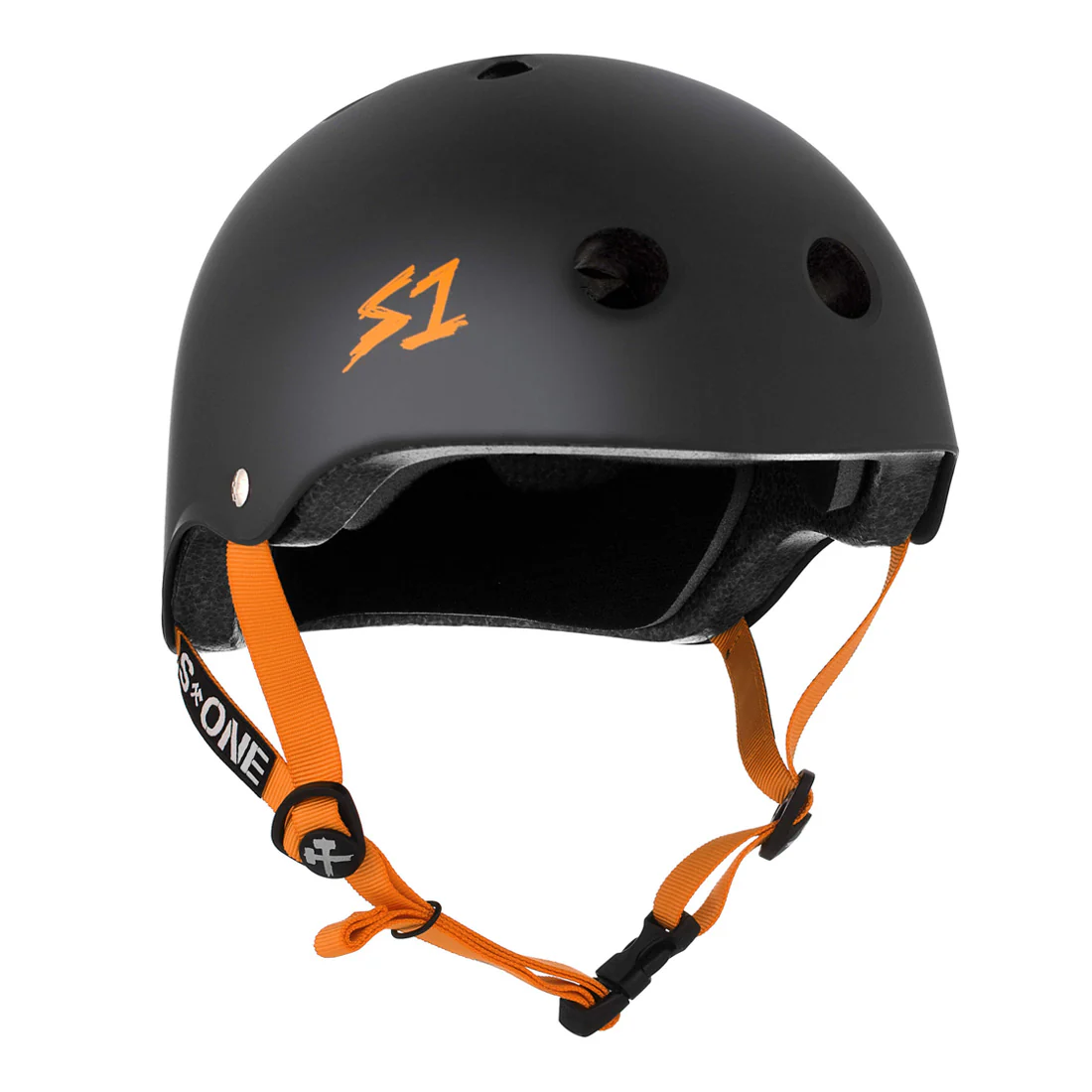 S-One Lifer Helmet - Black/Orange Matte