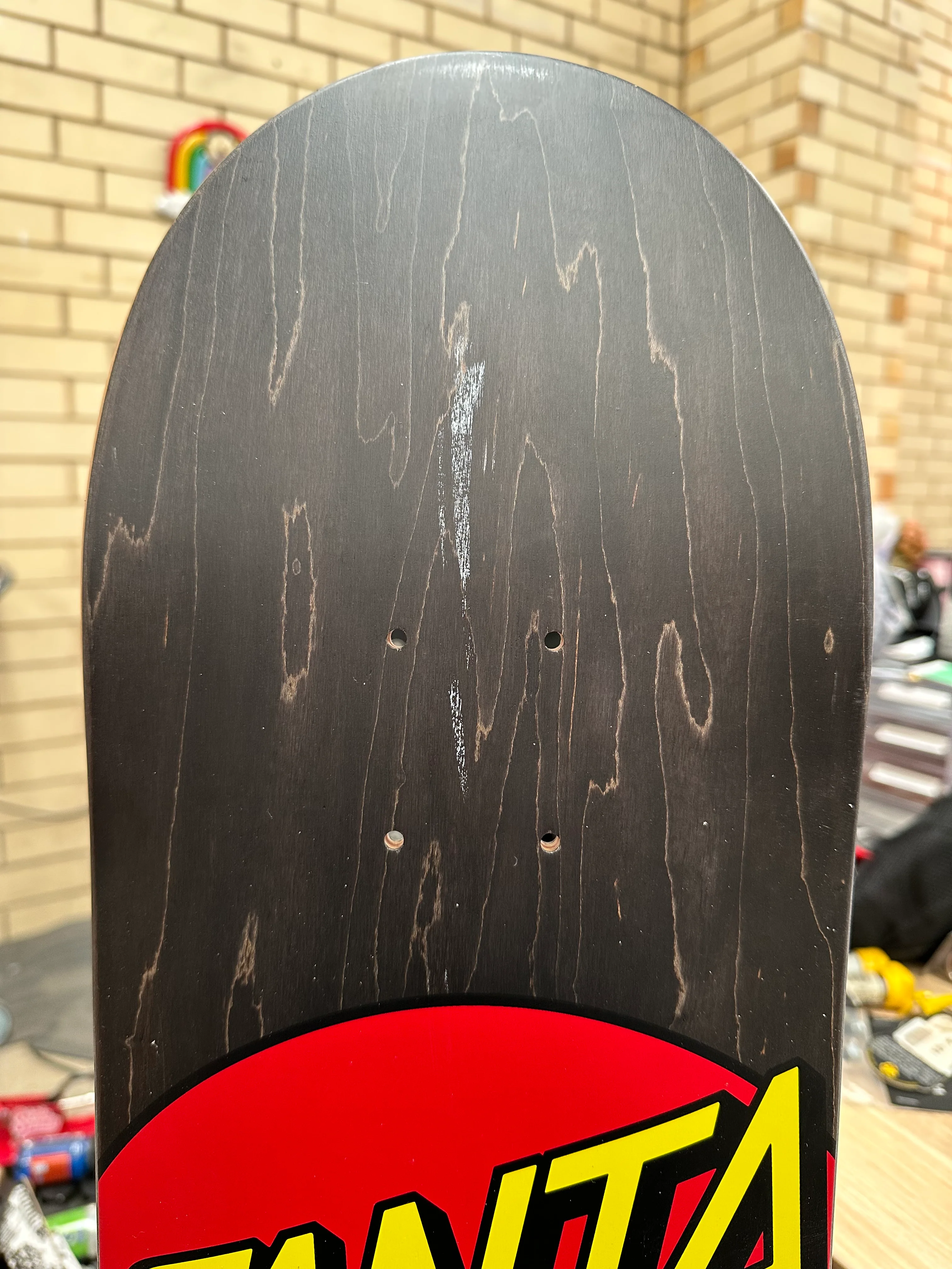 Santa Cruz Classic Dot 8.25 Deck - Black (Clearance Blemished) - Image 2