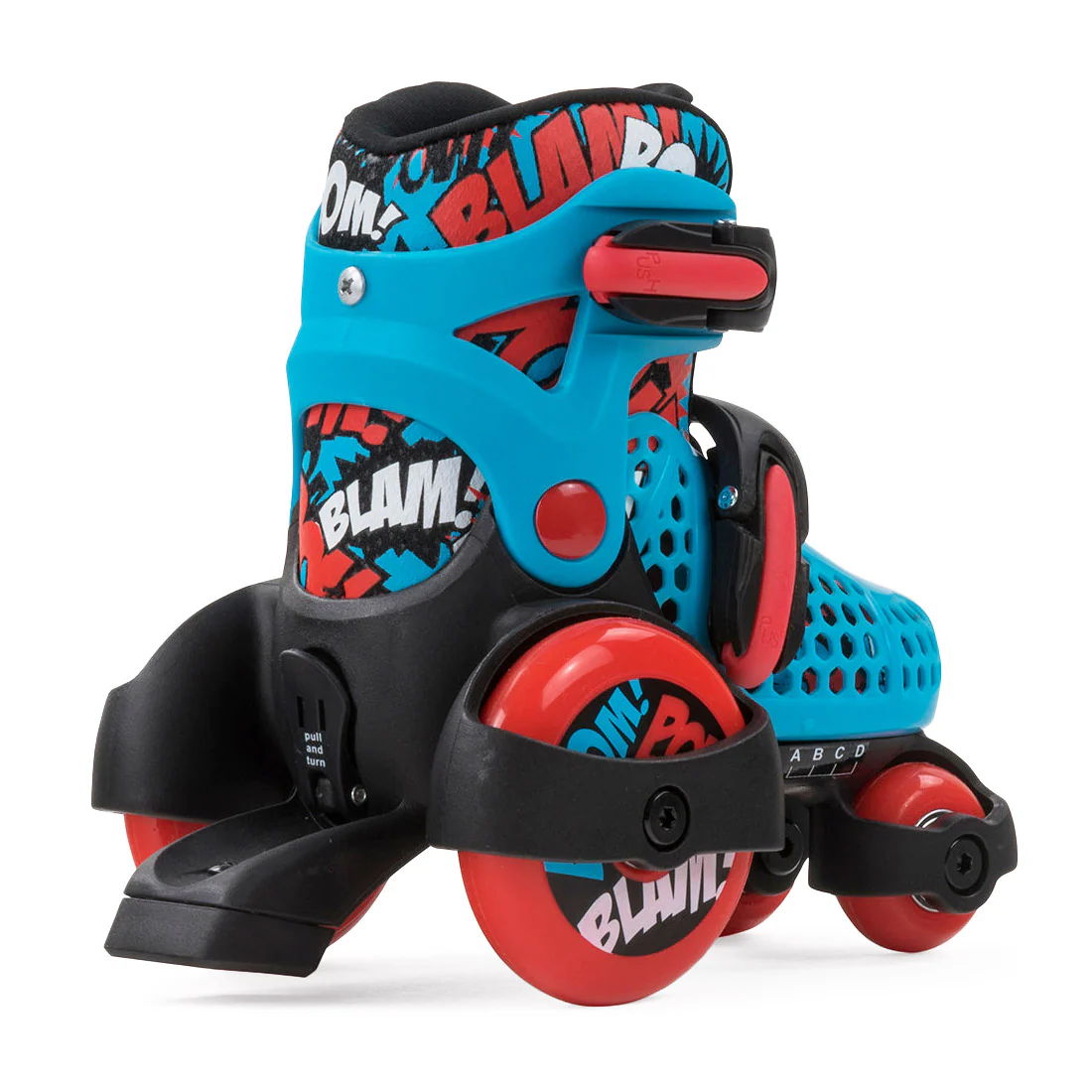 SFR Stomper Adjustable Skates - Blue/Red - Image 3