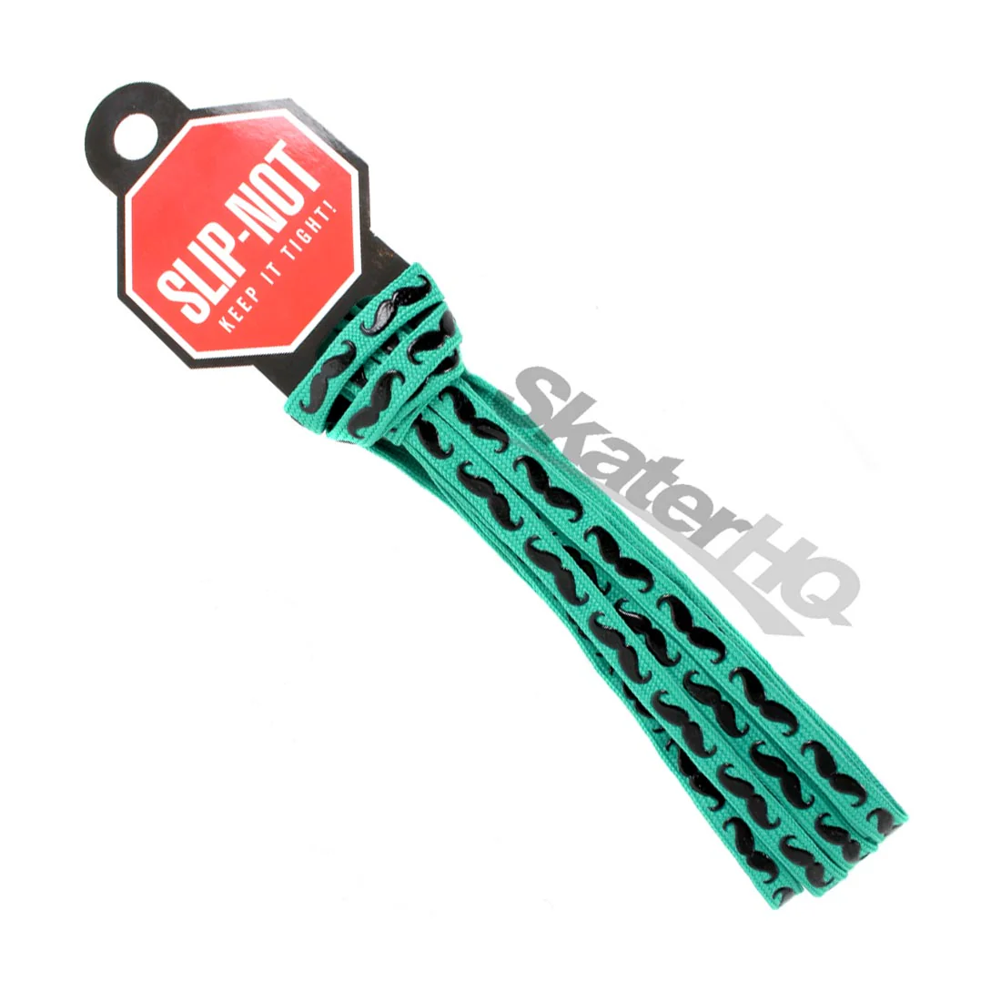 Slip-Not 72in Laces Pair - Green Moustache