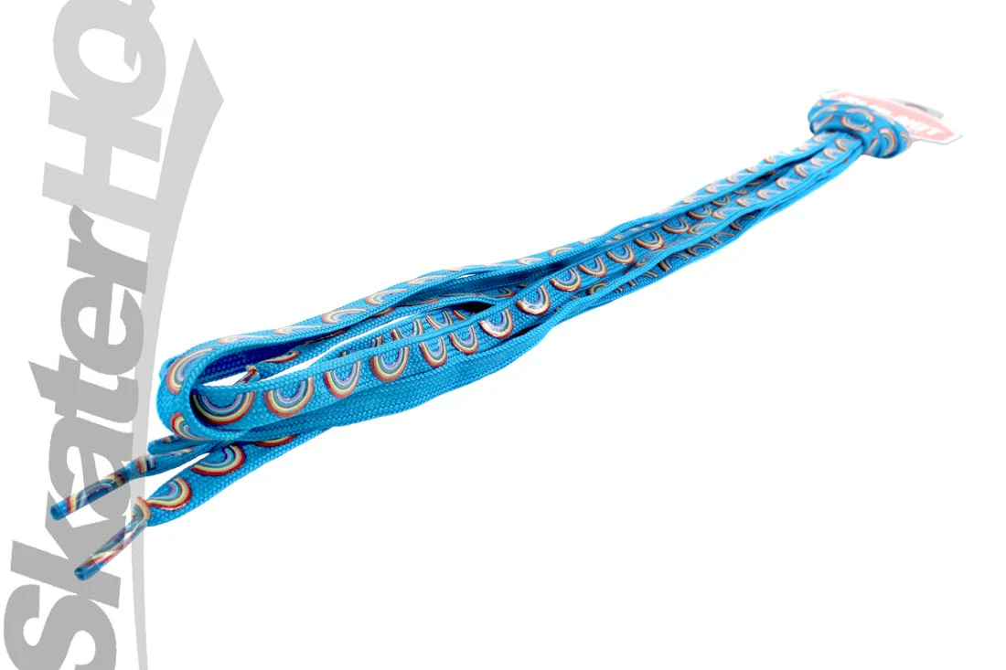 Slip-Not 72in Laces Pair - Blue Rainbow - Image 2