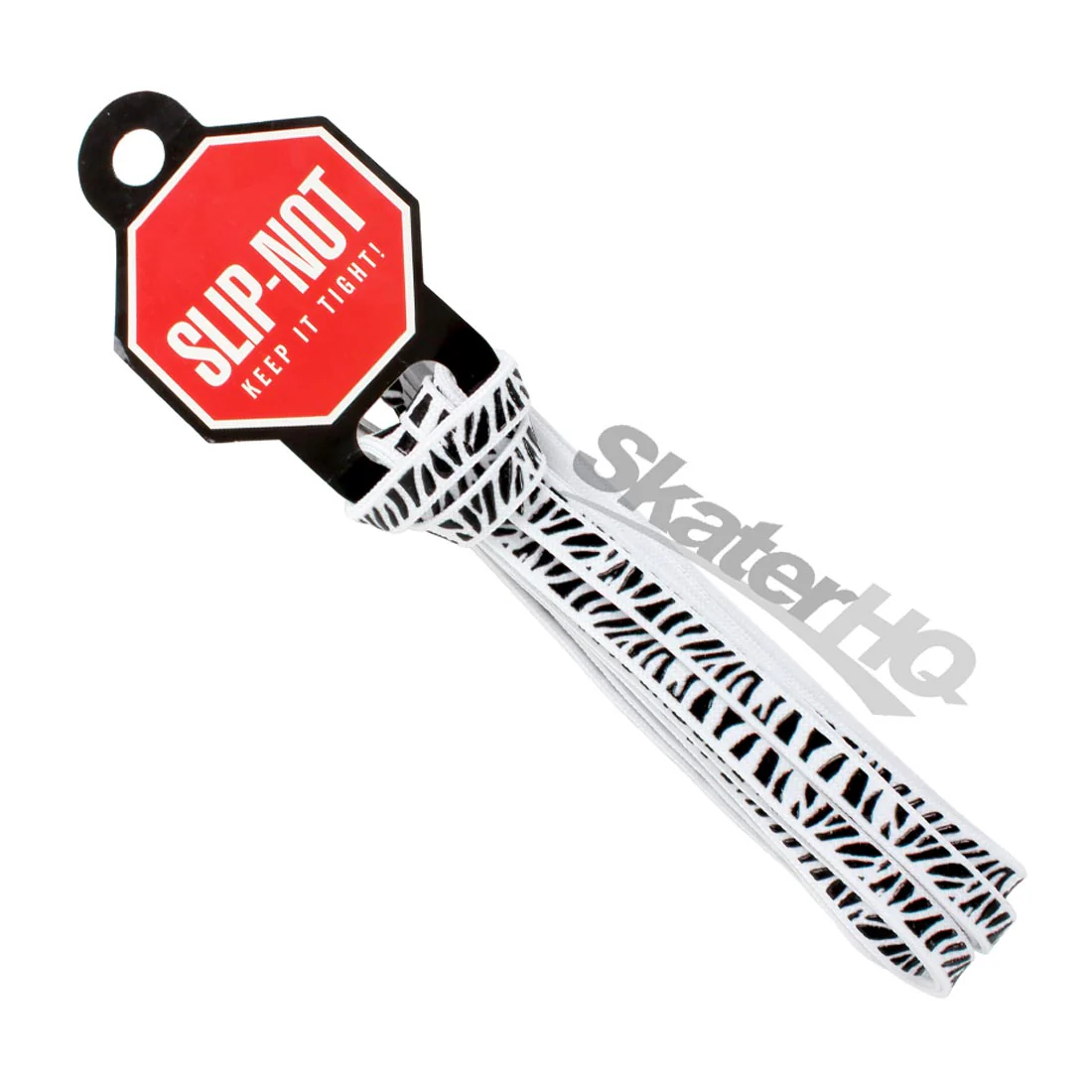 Slip-Not 72in Laces Pair - White Zebra