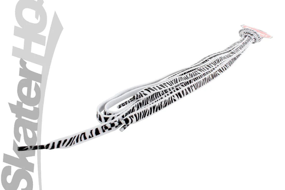Slip-Not 72in Laces Pair - White Zebra - Image 2