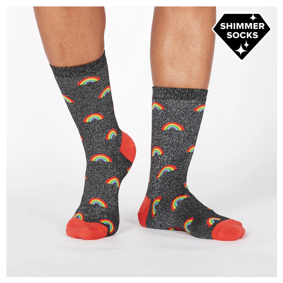 Sock It To Me - Adult Crew - Glitter Over The Rainbow - Image 2