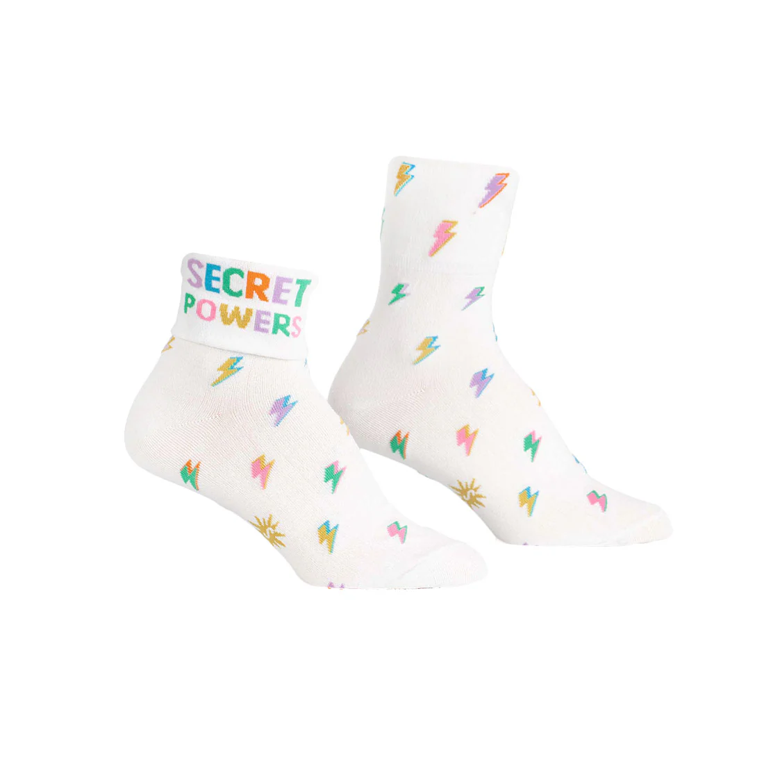 Sock It To Me - Turn Cuff Crew - Secret Powers