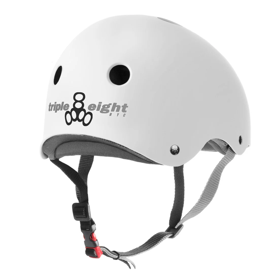 Triple 8 THE Cert SS Helmet - White Rubber - Image 2