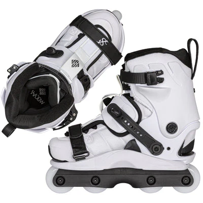 USD Shadow Team White Aggressive Inline Skates - Image 4