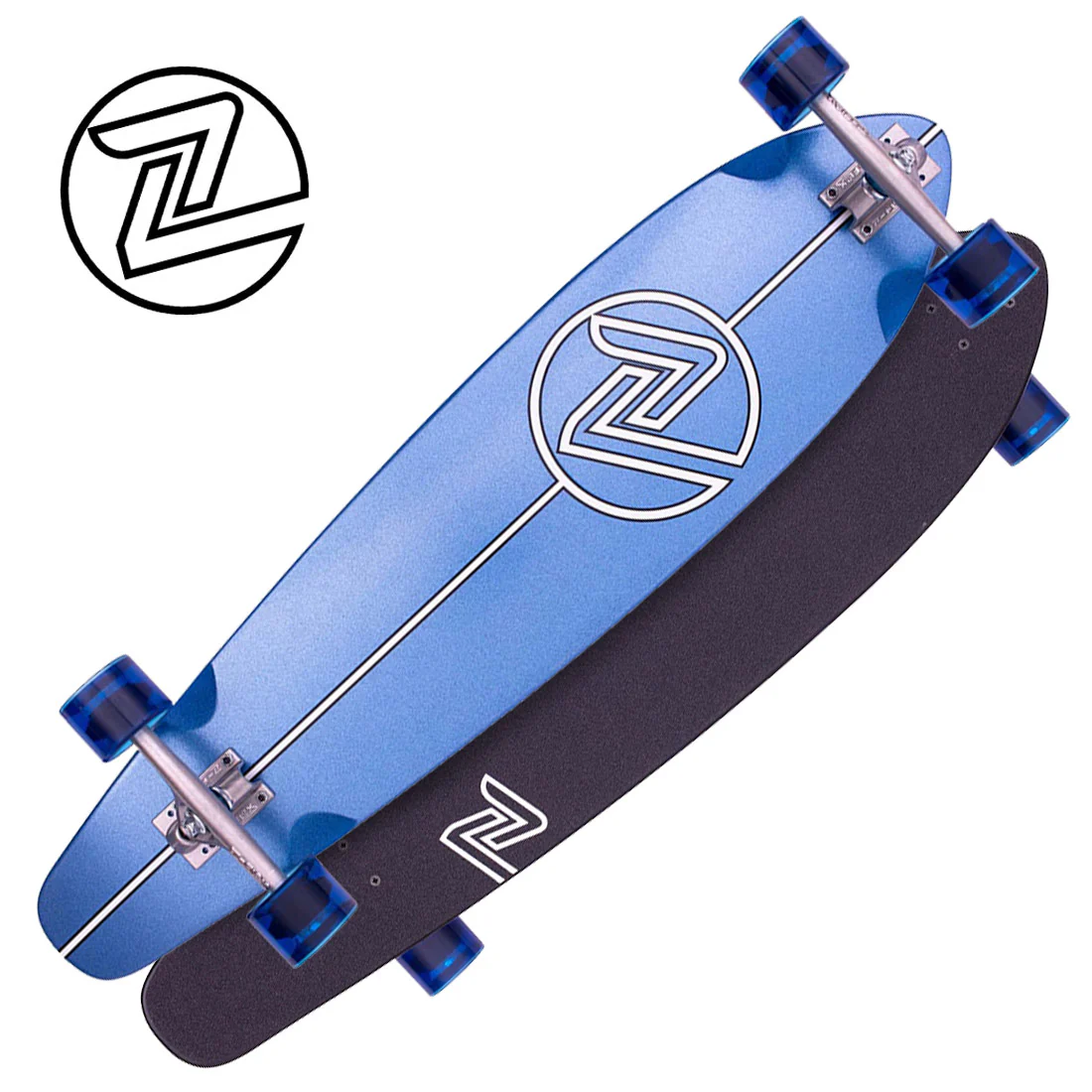 Z-Flex Metal Flake 38 Jay Adams Roundtail Complete - Blue